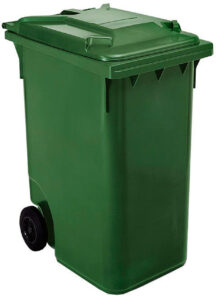 2 wheel waste disposal containers 360 ltr