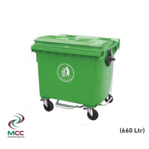 660 ltr plastic waste bin