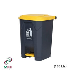 100 LTR Plastic Trash Bin With Lid & Pedal