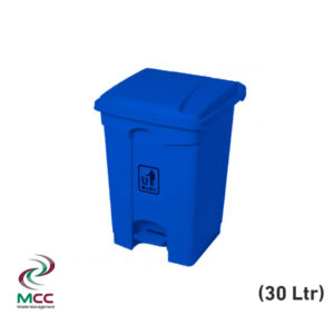 30 ltr blue plastic kitchen trash bin