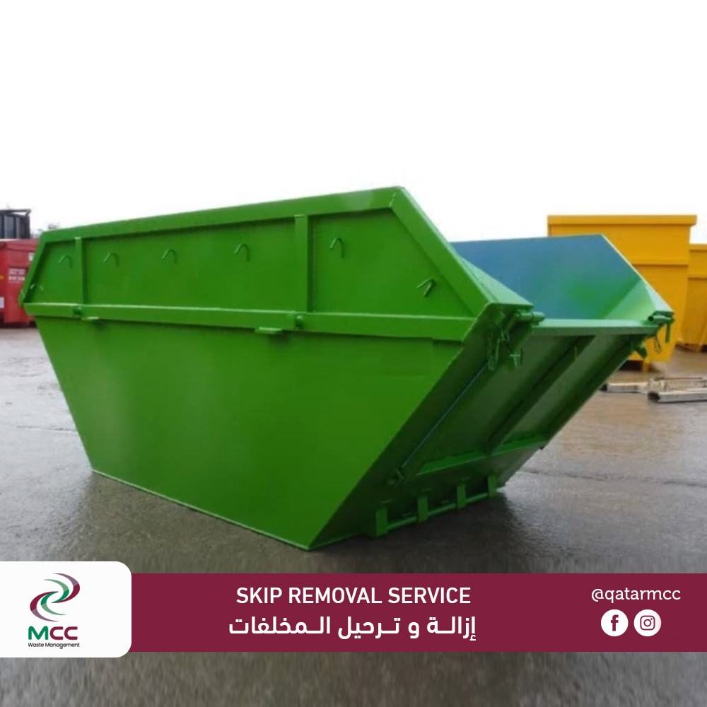 Skip removal and waste disposal service in Qatar