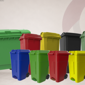 Plastic garbage bins